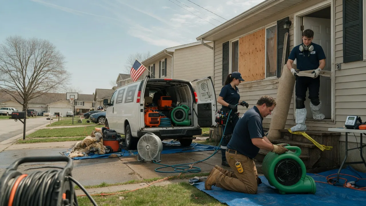 Water Damage Restoration in Hooppole, IL near me